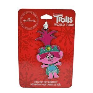 Hallmark Trolls World Tour Poppy 3 inch Christmas Tree Ornament New